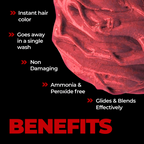 Beardo Dye Hard Temporary Hair Color Metallic Red