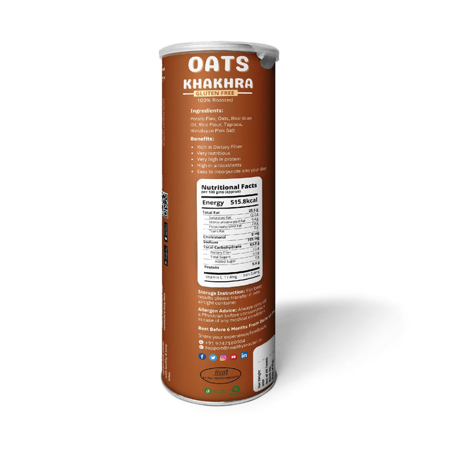 Healthy Master Roasted Oats Khakhra – Coin-Sized Crackers Main Image