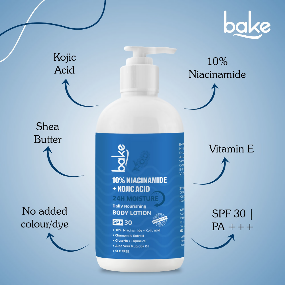 Bake 10% Niacinamide + Kojic Acid Body Lotion SPF 30