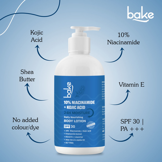 Bake 10% Niacinamide + Kojic Acid Body Lotion SPF 30 Main Image