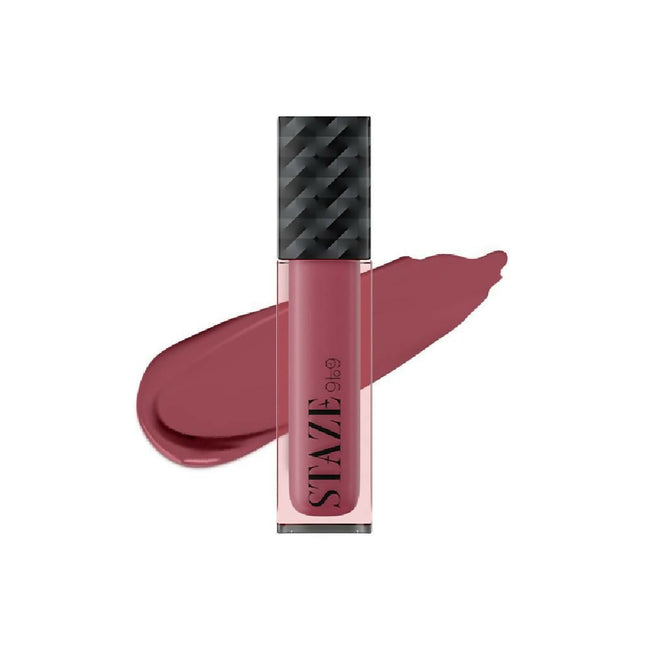 Staze 9to9 Lips Don't Lie Matte + Transferproof Liquid Lipstick - 02 Pink Mood On Hover Image
