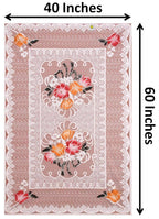 Yellow Weaves Cotton Floral Designer Rectangular Center 4 Seater Table Cover