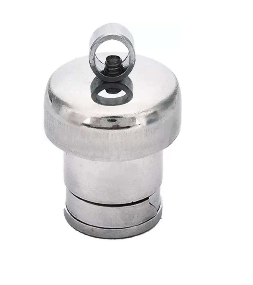 NILAY Whistle Regulator Brass Vent Pipe, Steel Weight Whistle and Silver Safety Valve for All Pressure Cookers (Silver)(Vent Pipe)