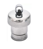 NILAY Whistle Regulator Brass Vent Pipe, Steel Weight Whistle and Silver Safety Valve for All Pressure Cookers (Silver)(Vent Pipe)