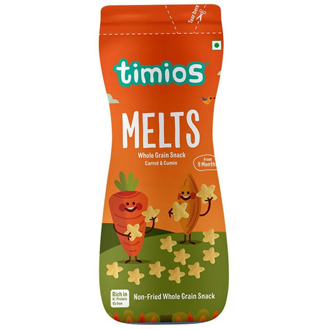 Timios Melts Carrot And Cumin Finger Food For Babies Hover Image