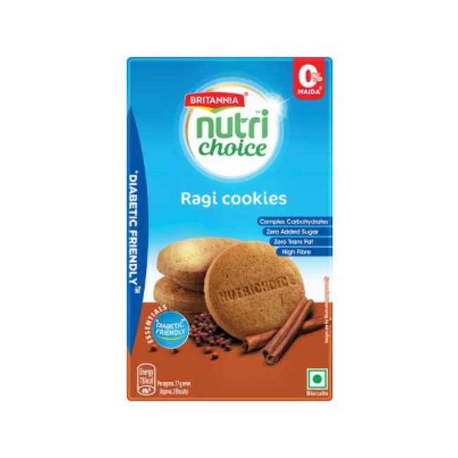 Britannia Nutri Choice Essentials Ragi Cookies - No Added Sugar Main Image