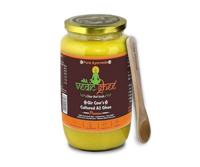 Vedic Ghee Premium A2 Gir Cow Cultured Ghee from Kesariya Farm Indian Gir Cow Ghee, Pure A2 Ghee, Natural & Healthy Main Image