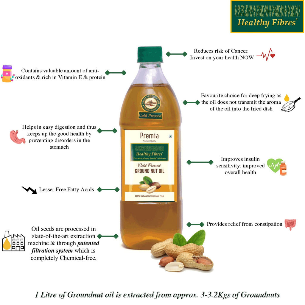 Healthy Fibres Cold Pressed Groundnut Oil