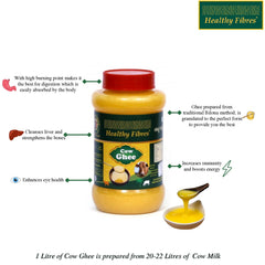 Healthy Fibres Cow Ghee | Homemade Cow Desi Ghee | Pure Cow Ghee for Better Digestion and Immunity