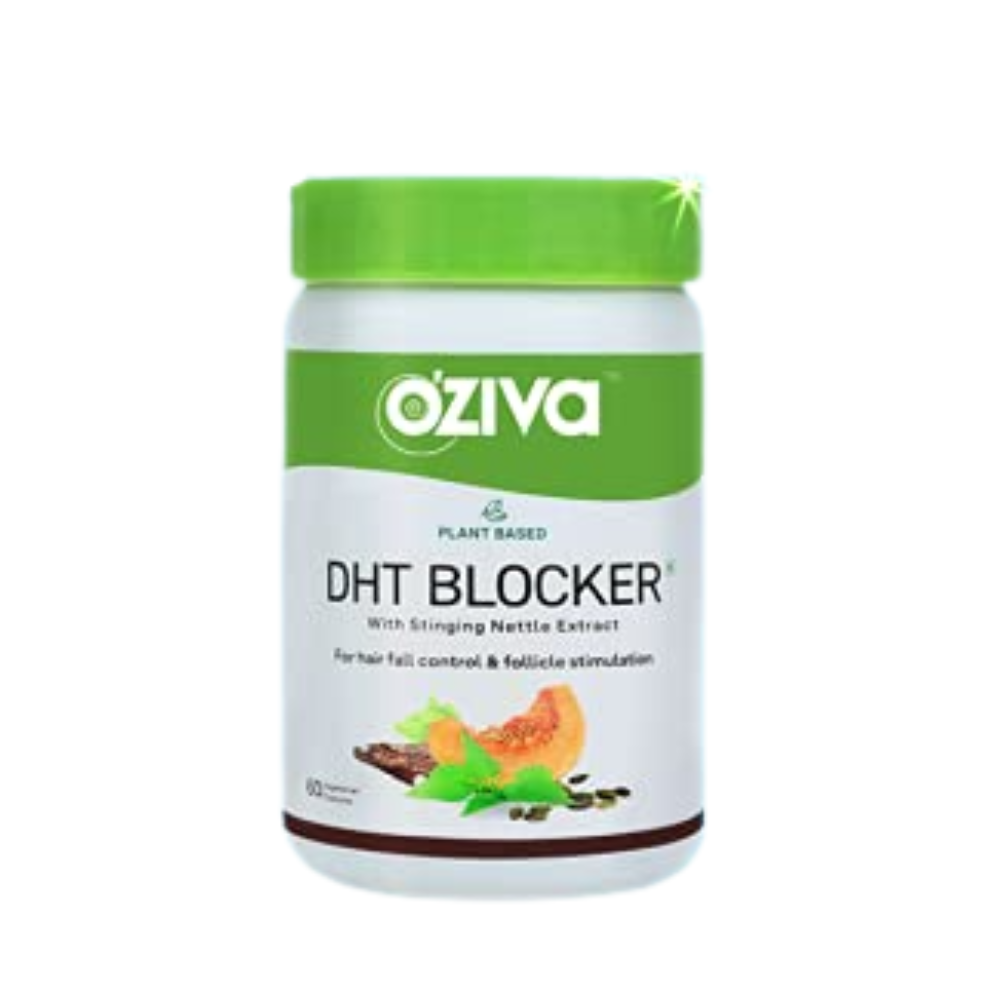OZiva Plant Based DHT Blocker For Hair Fall Control With Stinging Nettle Extract