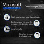 Maxisoft Shaving Gel With Aloe Vera Shea Butter Glycerine Allantoin pH Balanced
