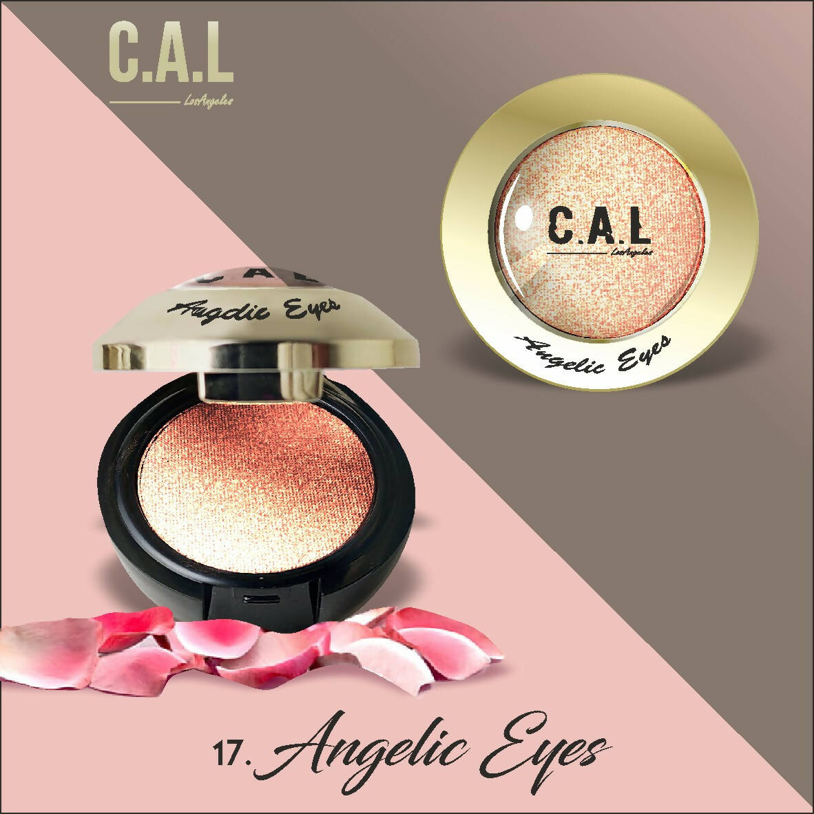 CAL Los Angeles Angelic Eye Shadow (Single Eyes) 17-Brown