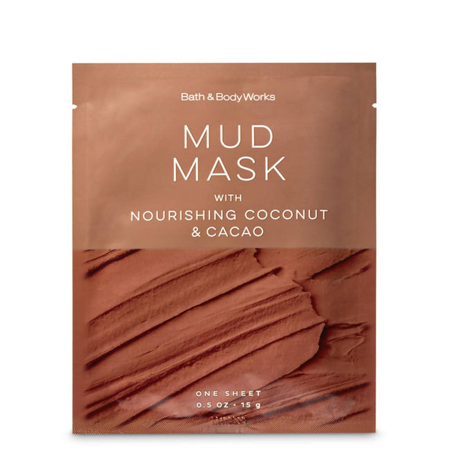 Bath & Body Works Mud Mask with Nourishing Coconut & Cacao Face Sheet Mask Hover Image