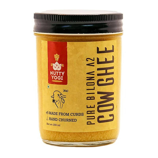 Nutty Yogi Pure Bilona A2 Cow Ghee | 100% Pure and Premium | Cultured Desi Cow Ghee From A2 Milk Hover Image
