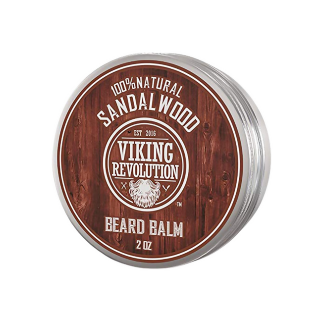 Viking Revolution Beard Balm with Sandalwood Scent and Argan Jojoba Oils Hover Image