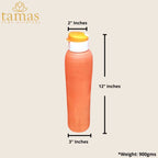 Tamas Handmade & Eco-Friendly Earthen Carry Water Bottle With Sipper Cap