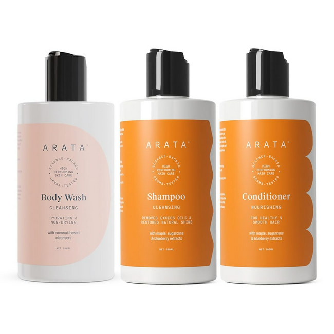 Arata Natural Oil Control Shower Power Set For Women & Men Hover Image