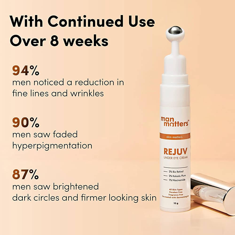 Man Matters Rejuv Under Eye Cream For Men With Kakadu Plum, Bio Retinol & 1% Niacinamide