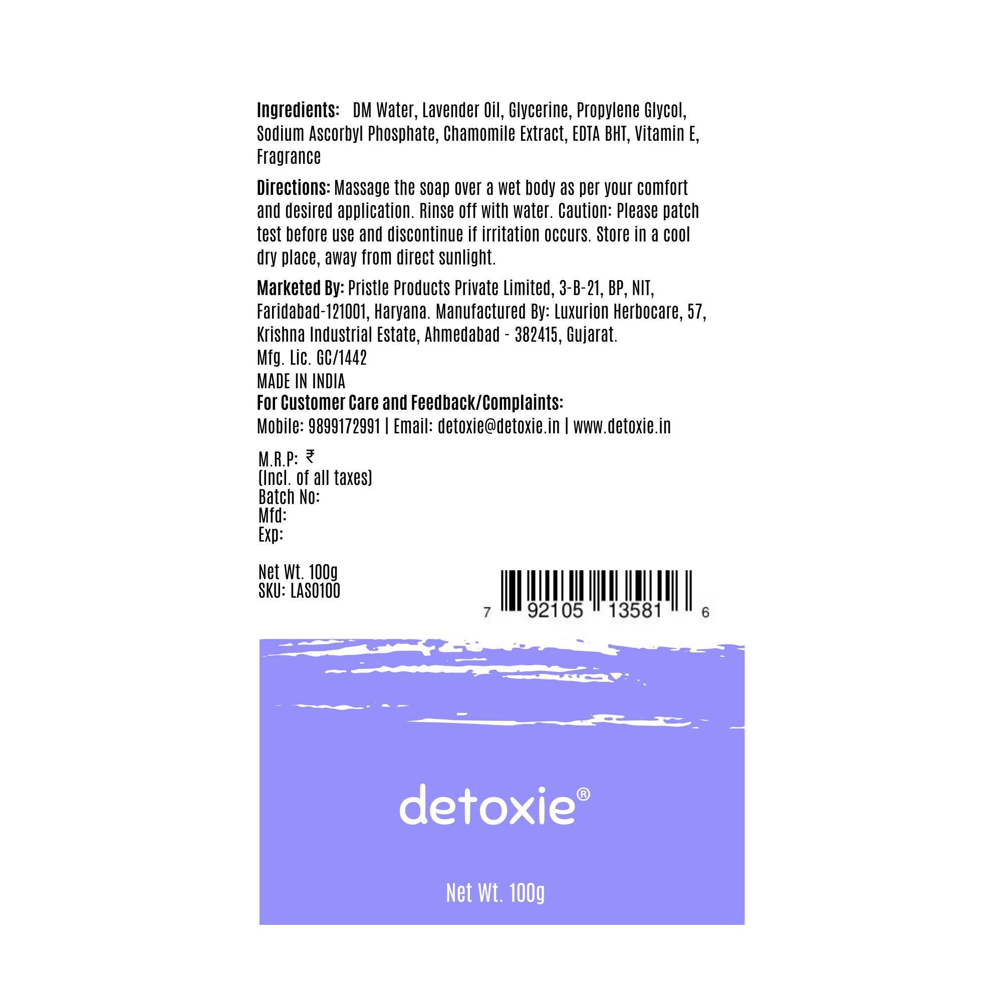 Detoxie Handmade Soaps Combo