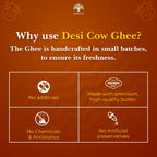 Vanalaya A2 Desi Cow Ghee Prepared By Traditional Bilona Method