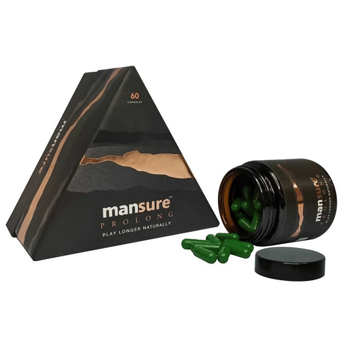 Mansure Prolong Capsules with Maca Root, Ginseng Ashwagandha & Safed Musli