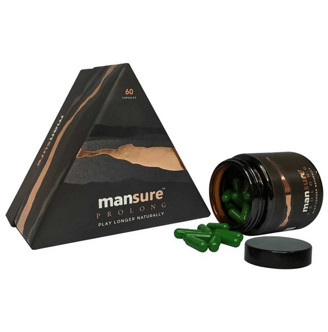 Mansure Prolong Capsules with Maca Root, Ginseng Ashwagandha & Safed Musli Hover Image