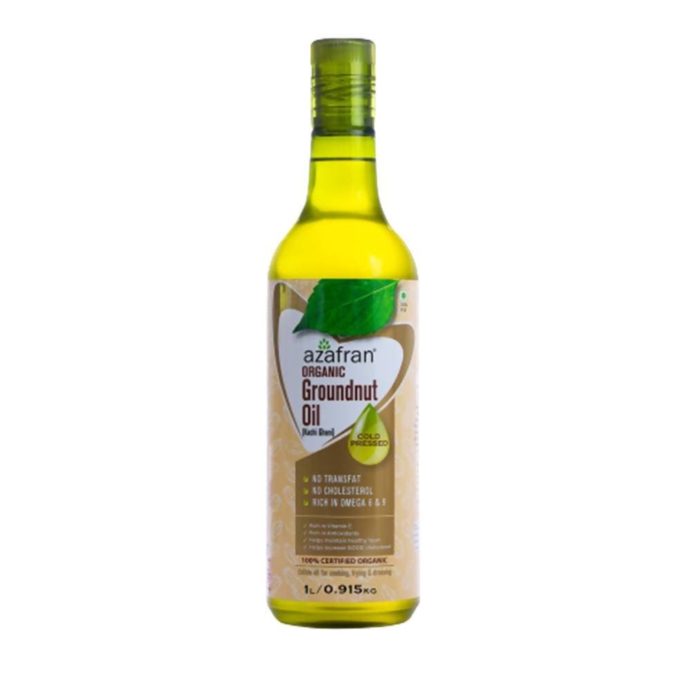 Azafran Organic Groundnut Oil (Cold Pressed)