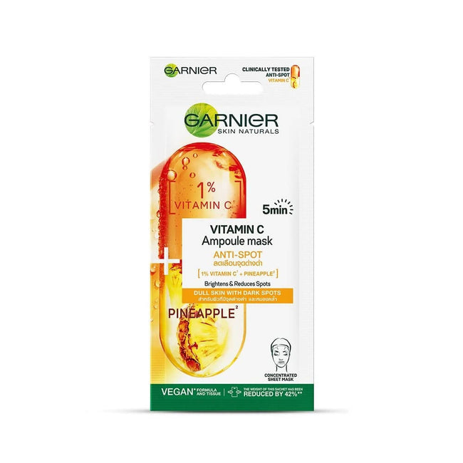 Garnier Vitamin C Serum Ampoule Pineapple Face Sheet Mask Hover Image