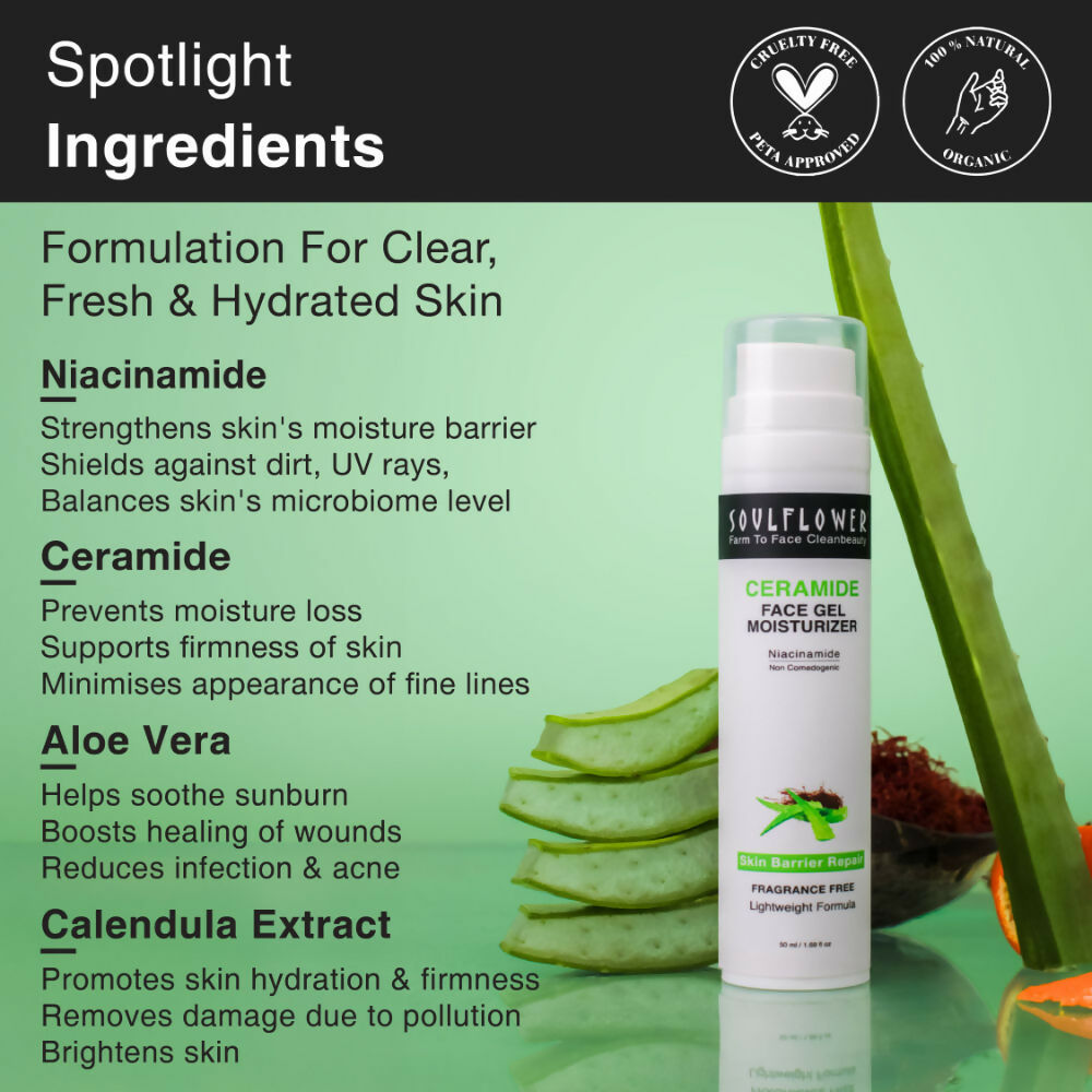 Soulflower Ceramide Face Gel Moisturizer