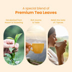 Auric Kadak Moringa Masala Tea - Black Tea from Assam & Darjeeling with Real Spices (Cardamom, Ginger, Black Pepper)