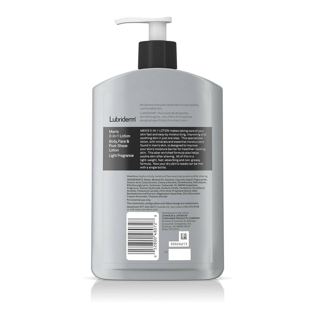 Lubriderm Men's 3-in-1 Lotion