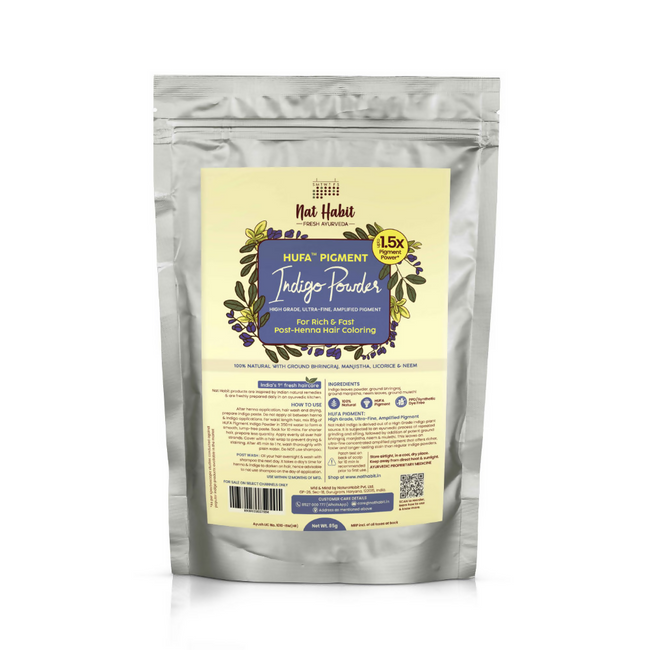 Nat Habit Hufa Pigment Indigo Powder Natural Hair Color Hover Image