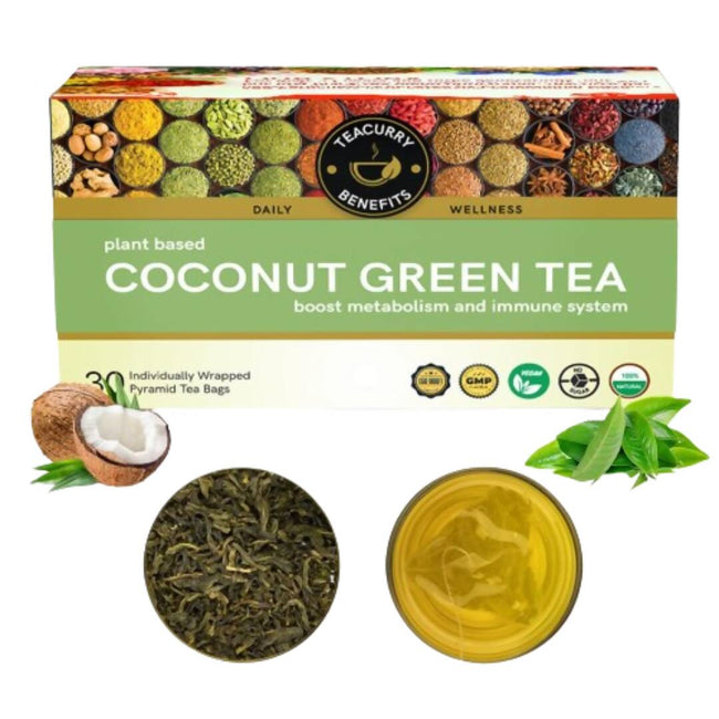 Teacurry Coconut Green Tea Bags Hover Image