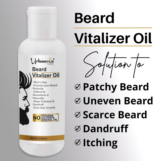 Urbaano Herbal Vitalizer Beard Growth Oil Main Image