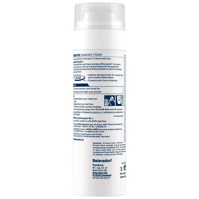 Nivea Men Sensitive Shaving Foam Main Image