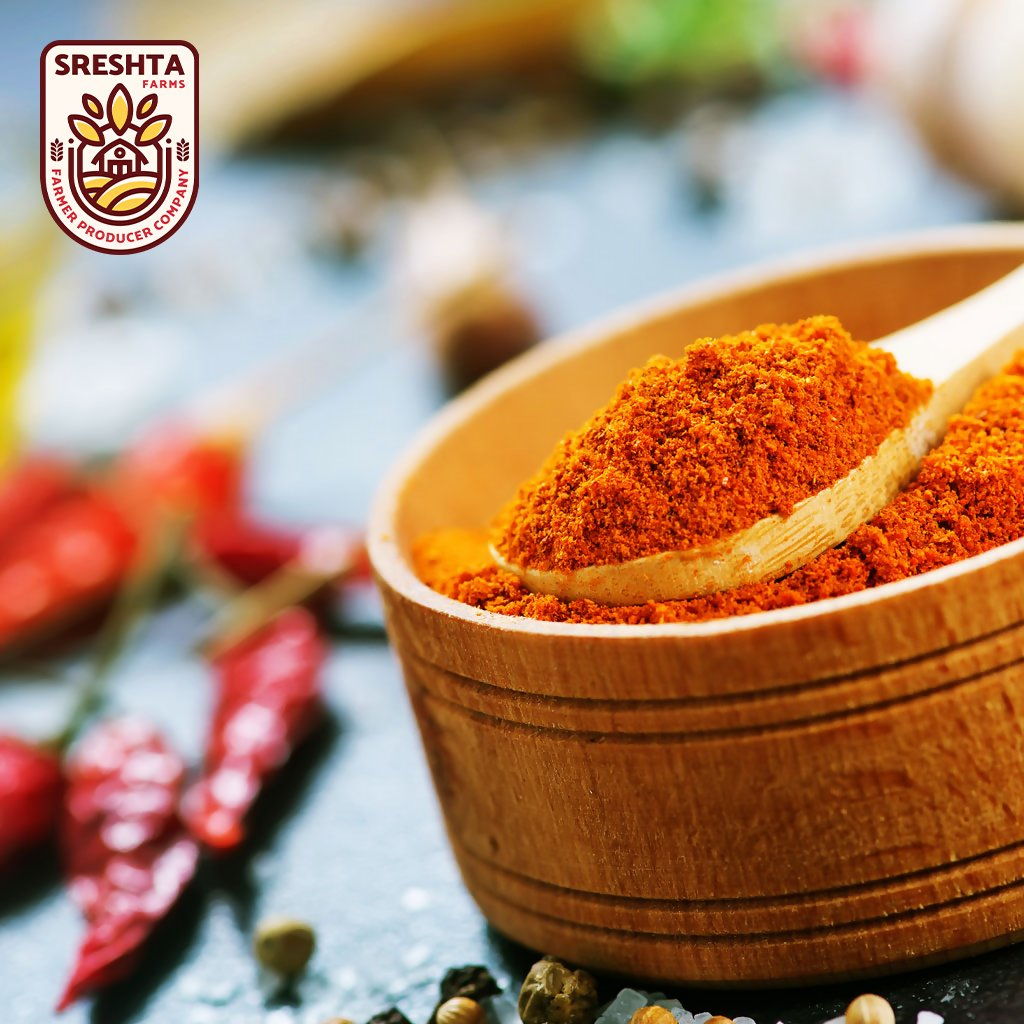 Sreshta Farms Natural Chilli Powder (Desi Mirapa Karam)