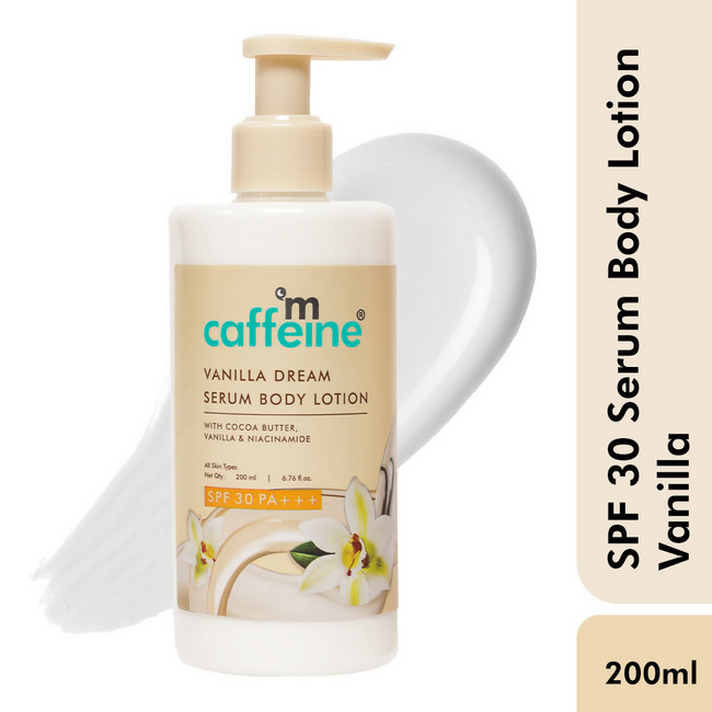 mCaffeine Vanilla Dream Serum Body Lotion SPF 30 PA+++ For 72 hrs Deep Moisturization Main Image
