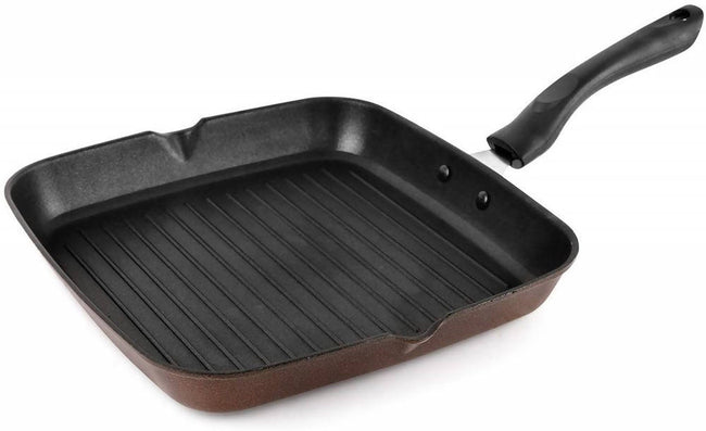 Cello Aluminium Non Stick Grill Pan Square Black Hover Image