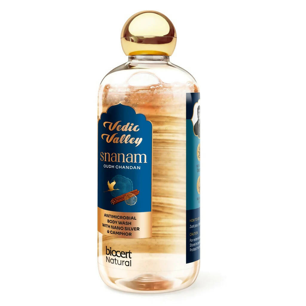 Vedic Valley Mens Long Lasting Hydrating Body Wash Oudh Chandan