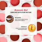The Skin Story 100% Natural Lip Cheek Eye Tint Nourishing Ayurvedic Safe For Hormones - Romantic Red