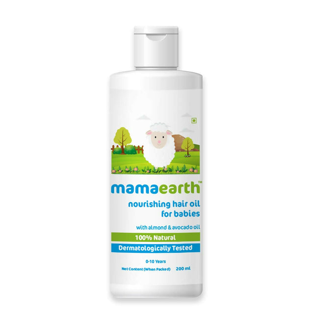 Mamaearth Gentle Cleansing Natural Baby Shampoo & Nourishing Hair Oil for Babies Main Image