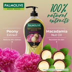 Palmolive Macadamia Oil & Peony Flower Luminous Oils Invigorating, Moisturizing Body Wash
