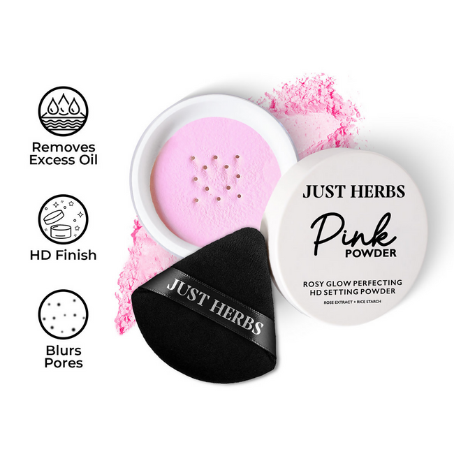 Just Herbs HD Setting Loose Powder - Pink Main Image