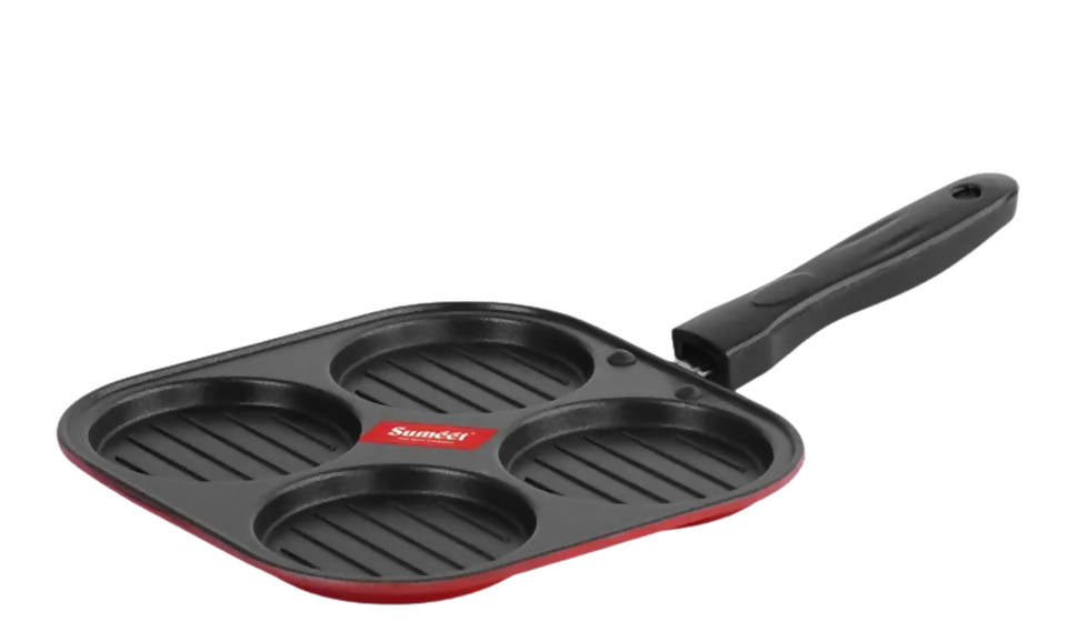 Sumeet Aluminium Non Stick 2.6mm Thick Mini Multi Snack Maker Pan