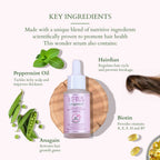 Lotus Organics+ Hair Growth Active Concentrate Serum for Hair Growth, Increases Thickness, Strengthens Hair Follicles