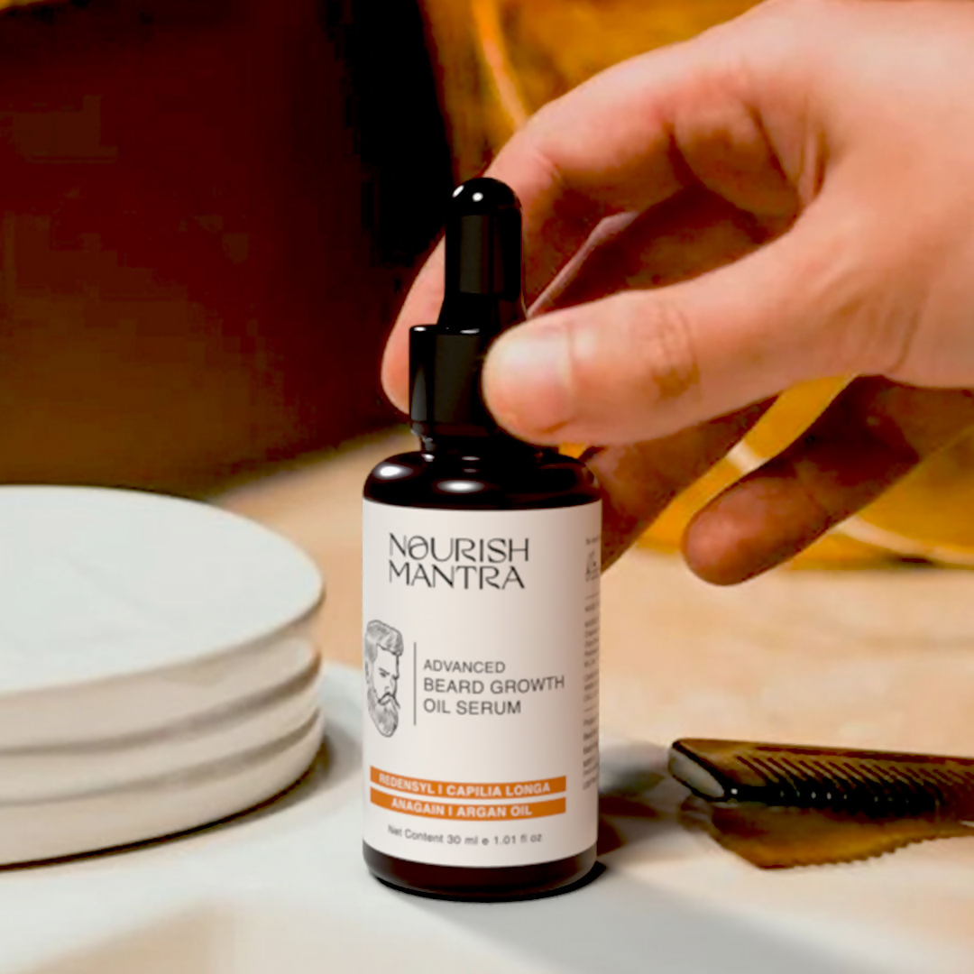 Nourish Mantra Advanced Beard Growth Oil Serum with Redensyl