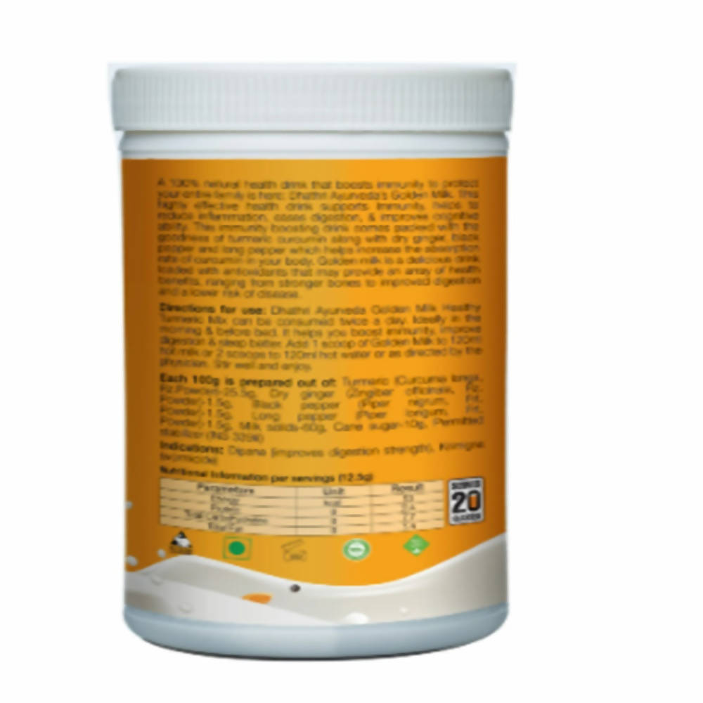 Dhathri Ayurveda Golden Milk Healthy Turmeric Mix