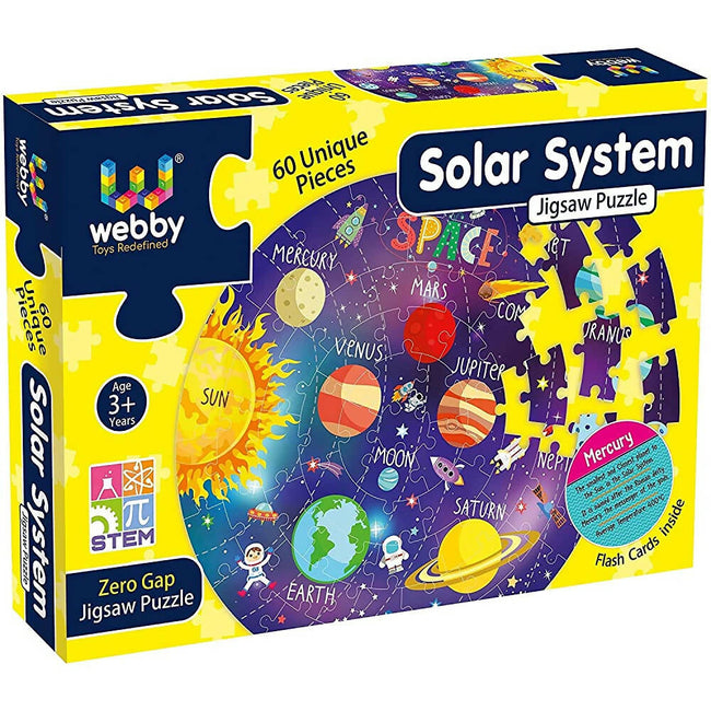 Webby Amazing Outer Space Solar System 60 Pieces Jigsaw Floor Puzzle Main Image