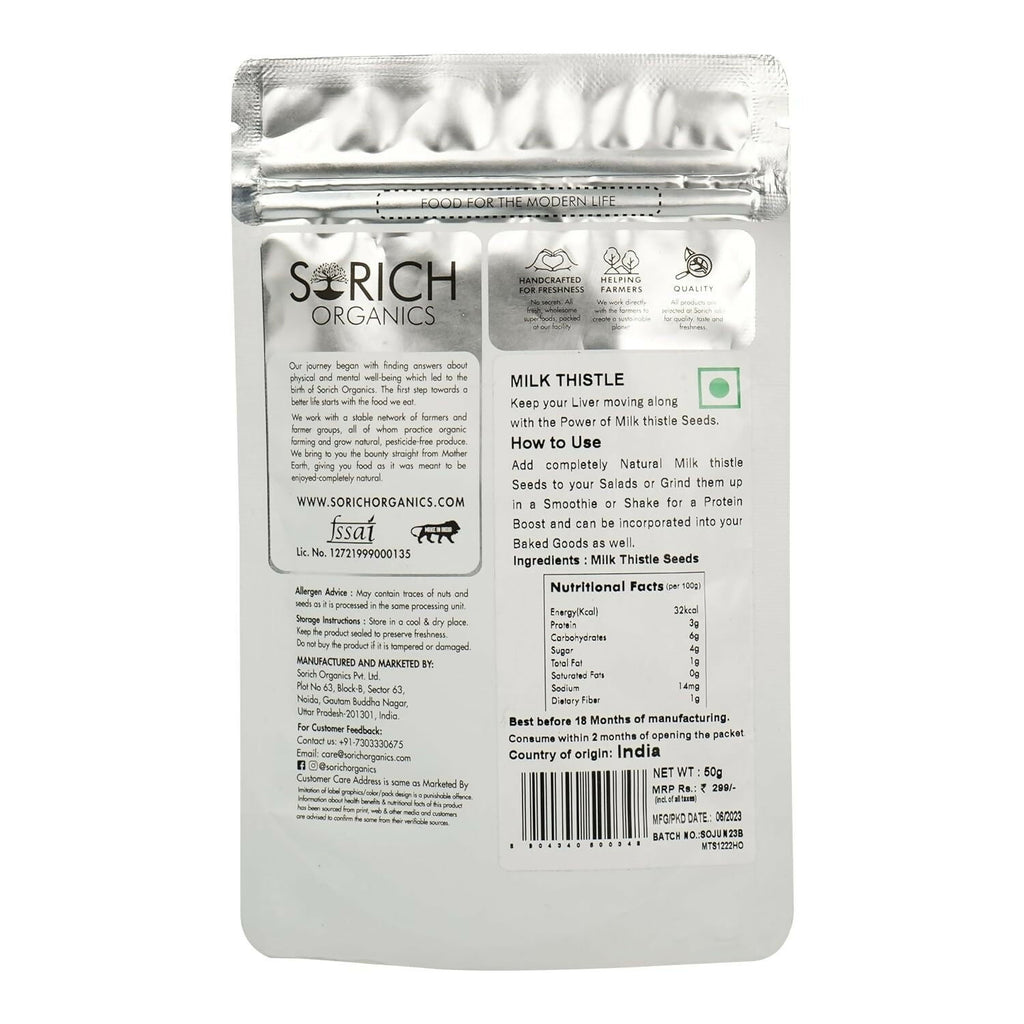 Sorich Organics Milk Thistle Seeds