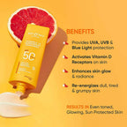 Dot & Key Vitamin C + E Face Sunscreen SPF 50 PA+++ For Glowing Skin, 100% No White Cast